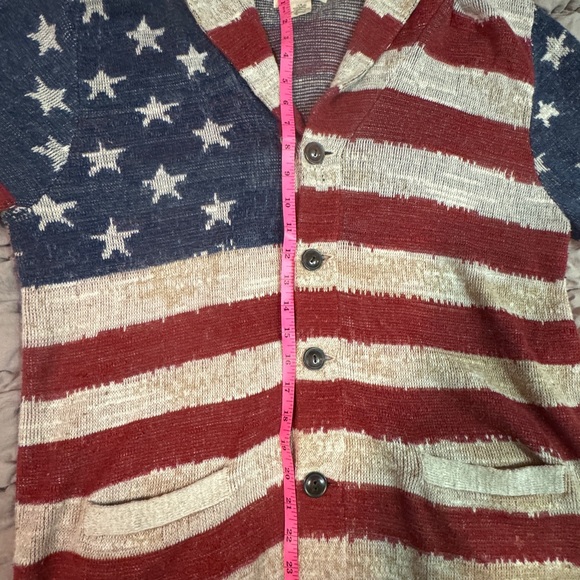 Ralph Lauren American Flag Denim & Supply Cardigan Sweater Vintage Large - Picture 6 of 10